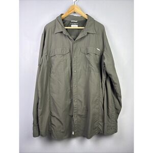 Columbia Omni Shade Long Sleeve Shirt XXL Dark Gray Gorpcore Camping Hiking
